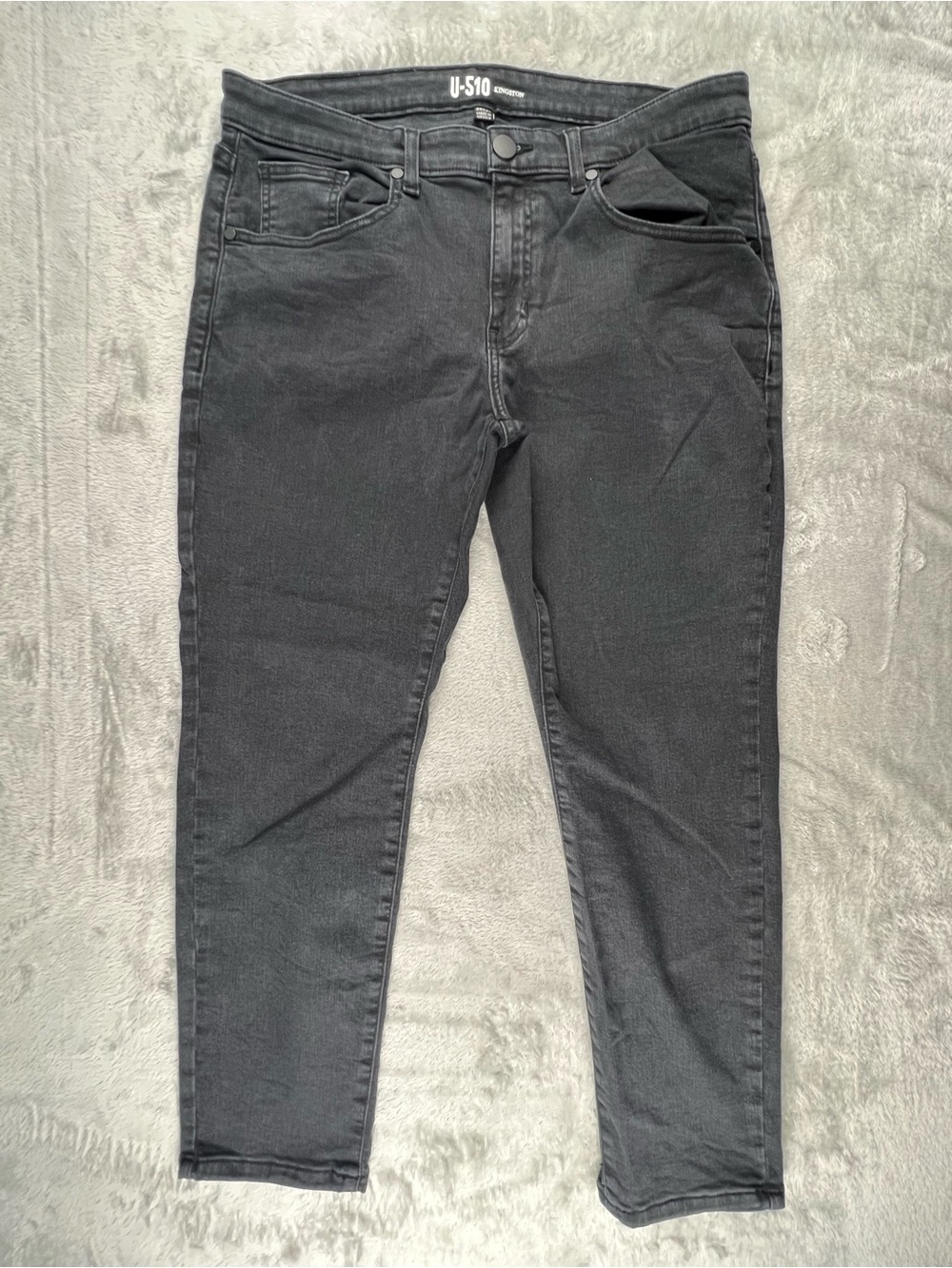 U-510 Men's Kingston Jeans 34x27 Black Extra Stretch Under 5’10 U510